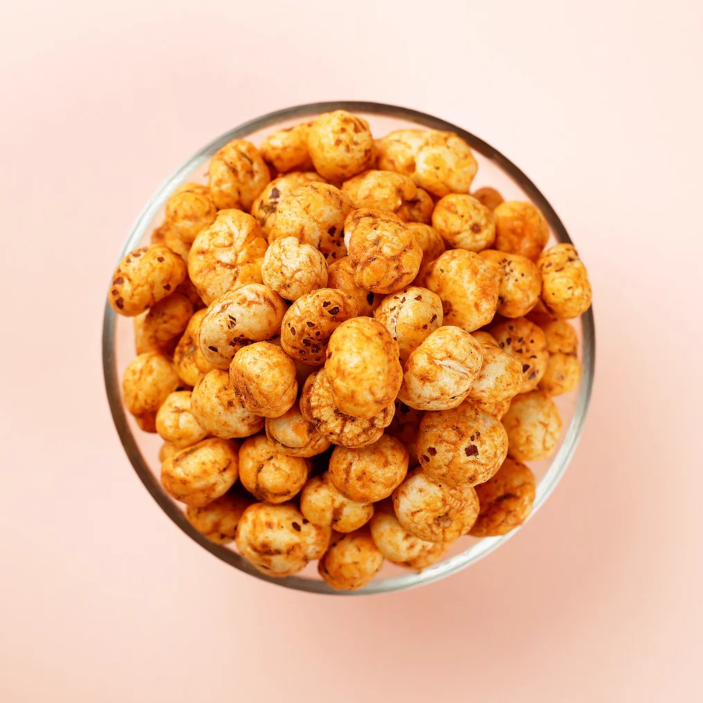 Real photo of peri-peri roasted makhana from Gyan Bhandar